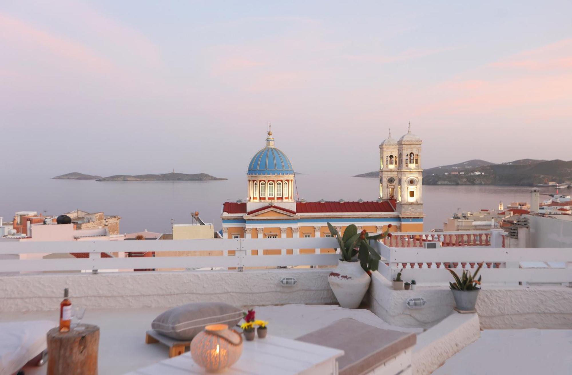 San Nikolas View Guest House แอร์มูโปลี ภายนอก รูปภาพ